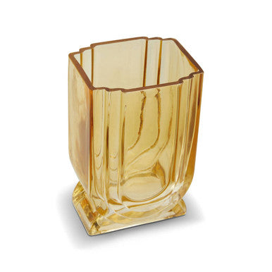 Small Ochre Yellow Glass Vase | Edan