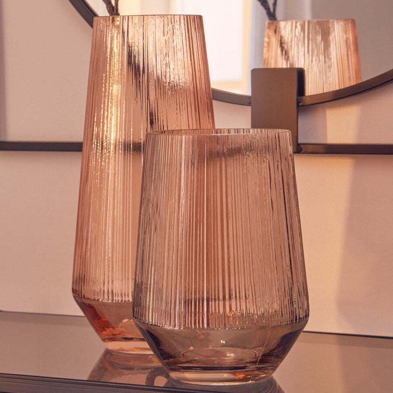 Large Light Amber Glass Vase | Esma