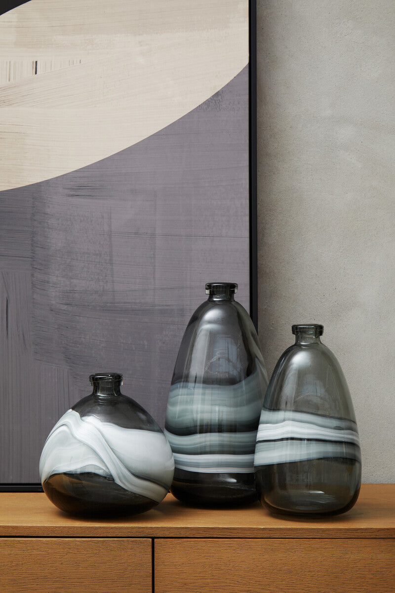 Medium Grey Bottle Vase | Halla