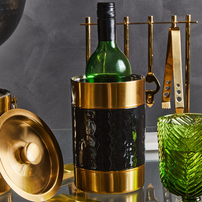 Black Enamel Wine Cooler | Carolina