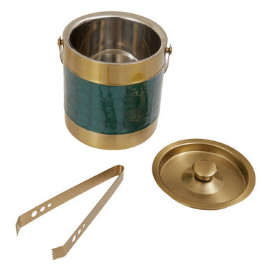 Green Enamel Ice Bucket | Carolina