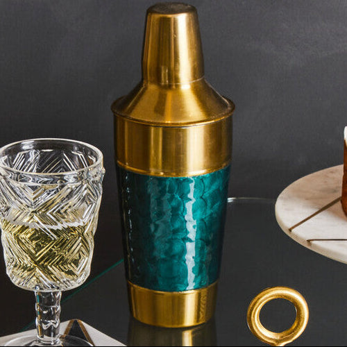 Green Enamel 4 Piece Cocktail Set | Carolina
