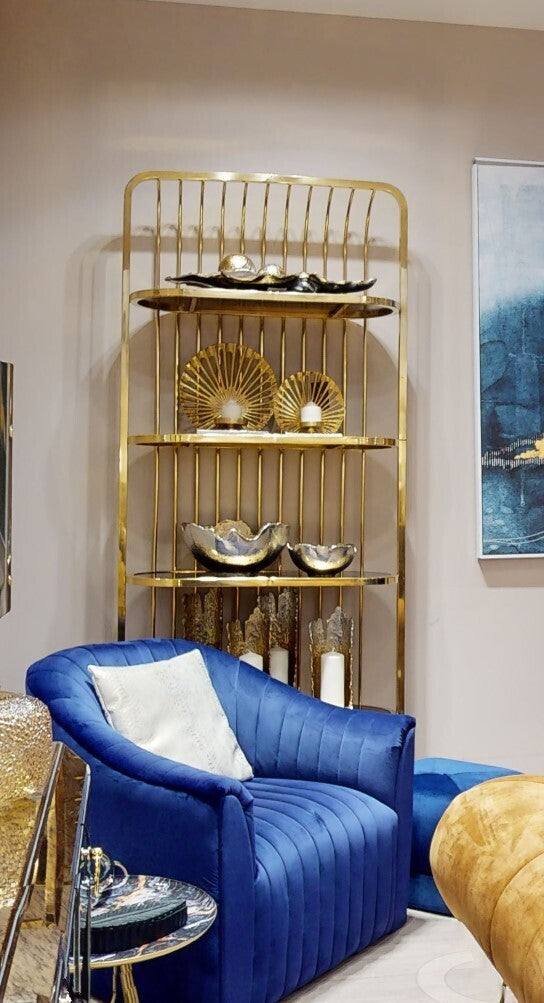 Small Ombre Silver and Gold Finish Candle Holder | Dion