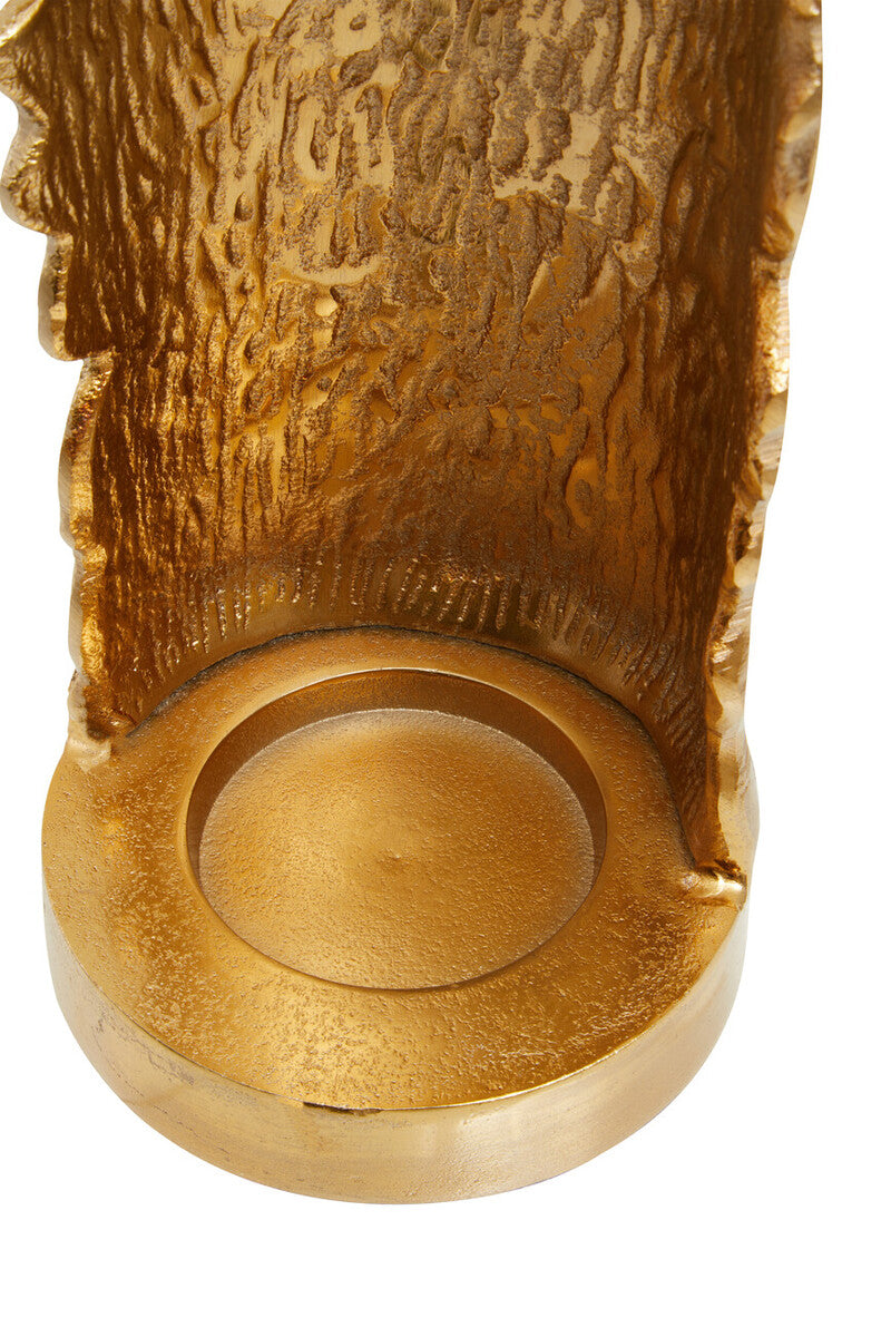 Small Ombre Silver and Gold Finish Candle Holder | Dion