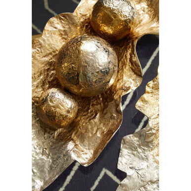 Set of Three Ombre Silver and Gold Finish Deco Balls | Dion