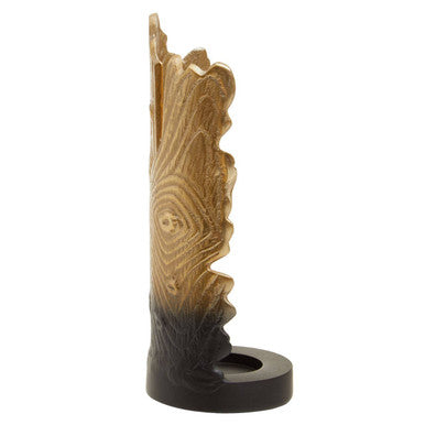 Small Ombre Black and Gold Candle Holder | Deomali
