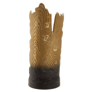 Small Ombre Black and Gold Candle Holder | Deomali