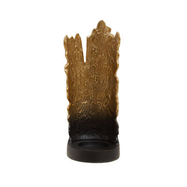 Small Ombre Black and Gold Candle Holder | Deomali
