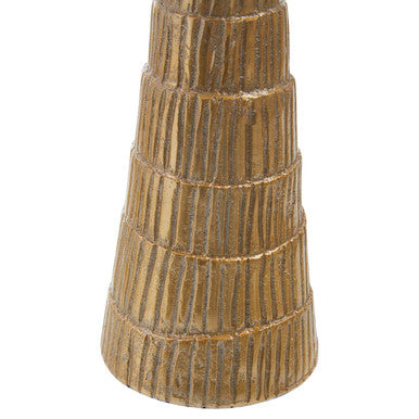 Large Gold Finish Candle Holder | Deomali