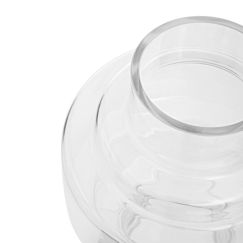 Stacked Design Small Glass Vase | Cayden
