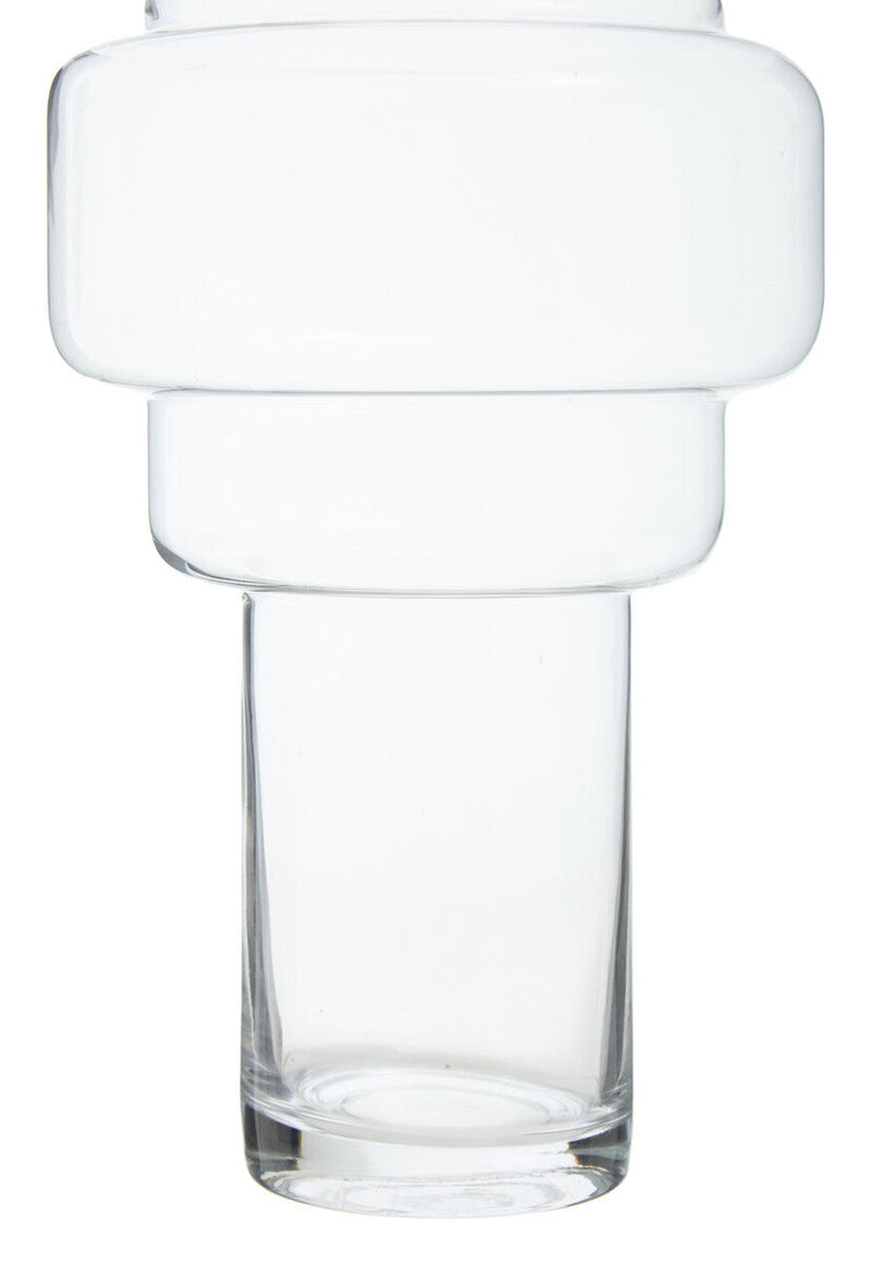 Stacked Design Large Glass Vase | Cayden