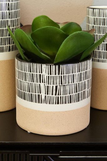 Large Striped Planter | Jada