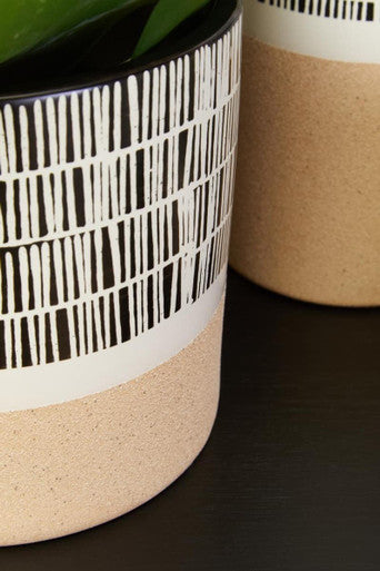 Large Striped Planter | Jada