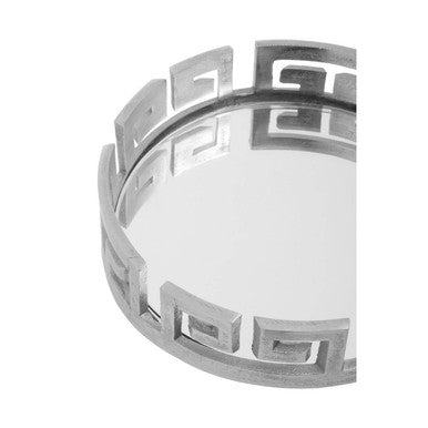 Round Silver Finish Tray | Delphi