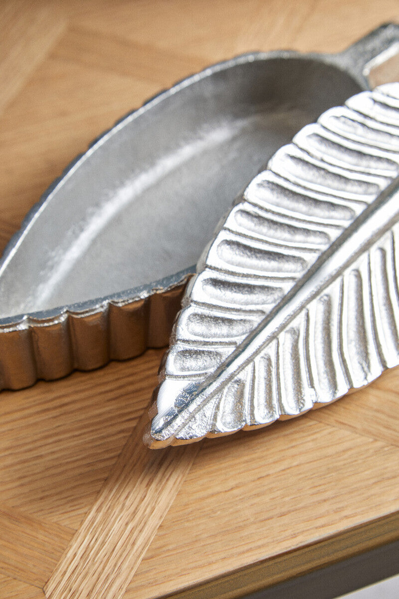 Silver Finish Plume Box | Prato