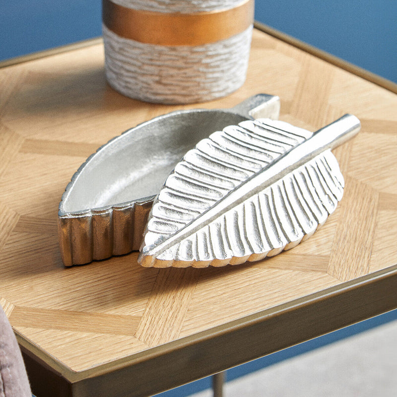 Silver Finish Plume Box | Prato