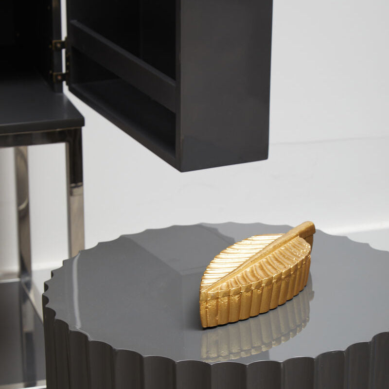 Gold Finish Plume Box | Prato