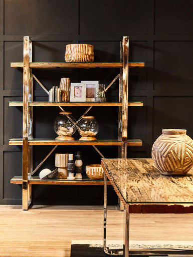 Large Brown and Natural Wooden Planter | Arlo