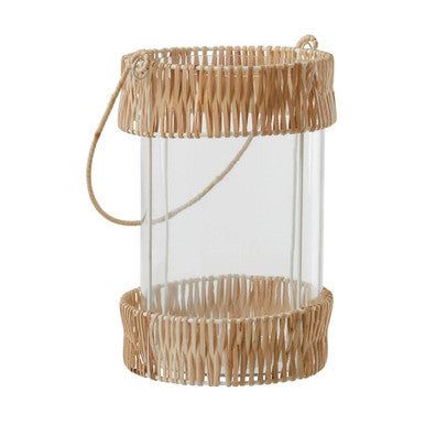Natural and White Large Lantern | Kuta