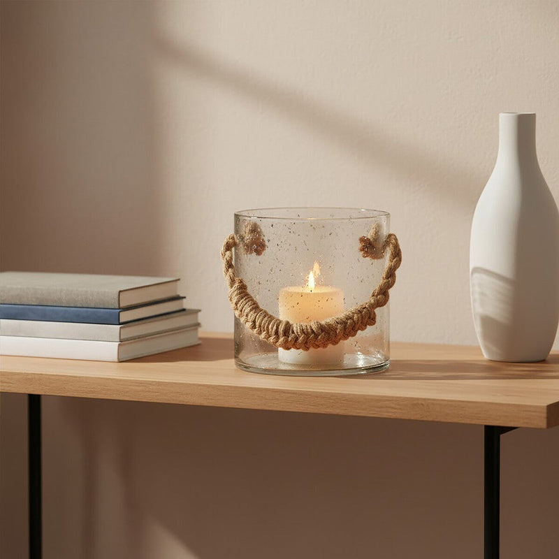 Natural Rope Small Lantern | Kuta