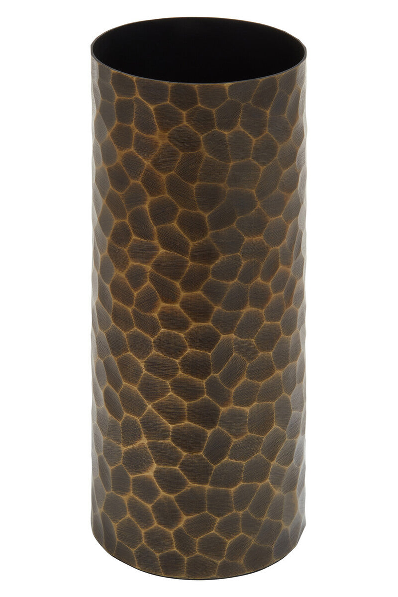 Large Antique Gold Metal Vase | Akola