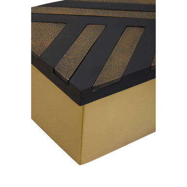 Small Black and Gold Storage Box | Aris