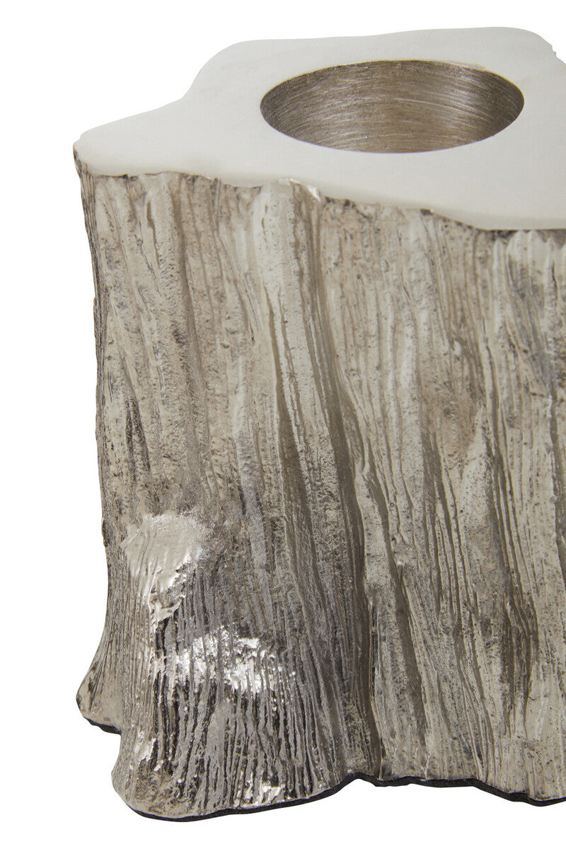 Set Of Two Silver Tealight Holders | Akola