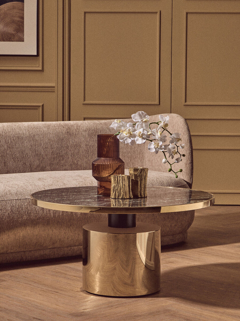 Set Of Two Gold Tealight Holders | Akola