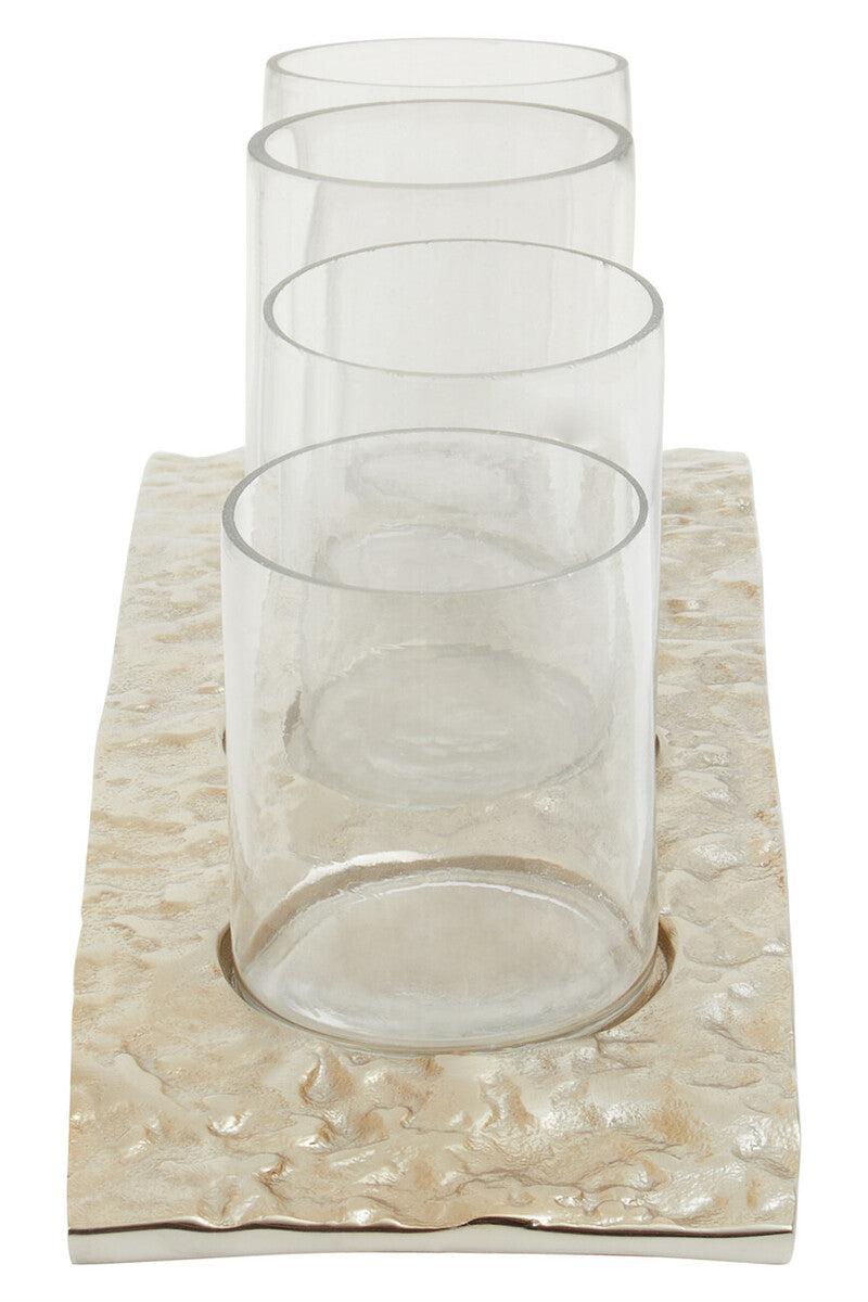 Antique Gold and Glass Tealight Holder | Akola