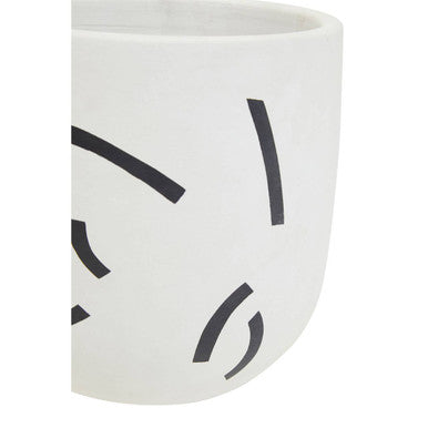 Black and White Planter | Tundra