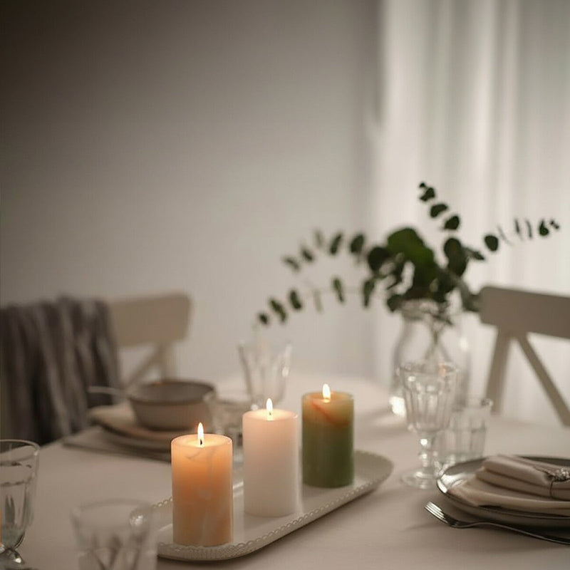 Set of Three Onyx Tealight Holders | Oleena