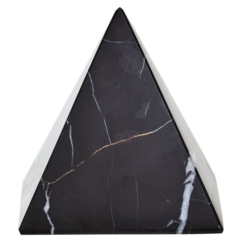 Black Marble Pyramid Ornament | Salmo