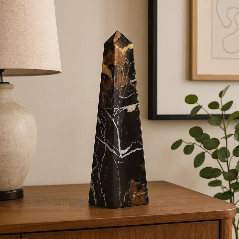 Large Black Marble Obelisk | Salmo