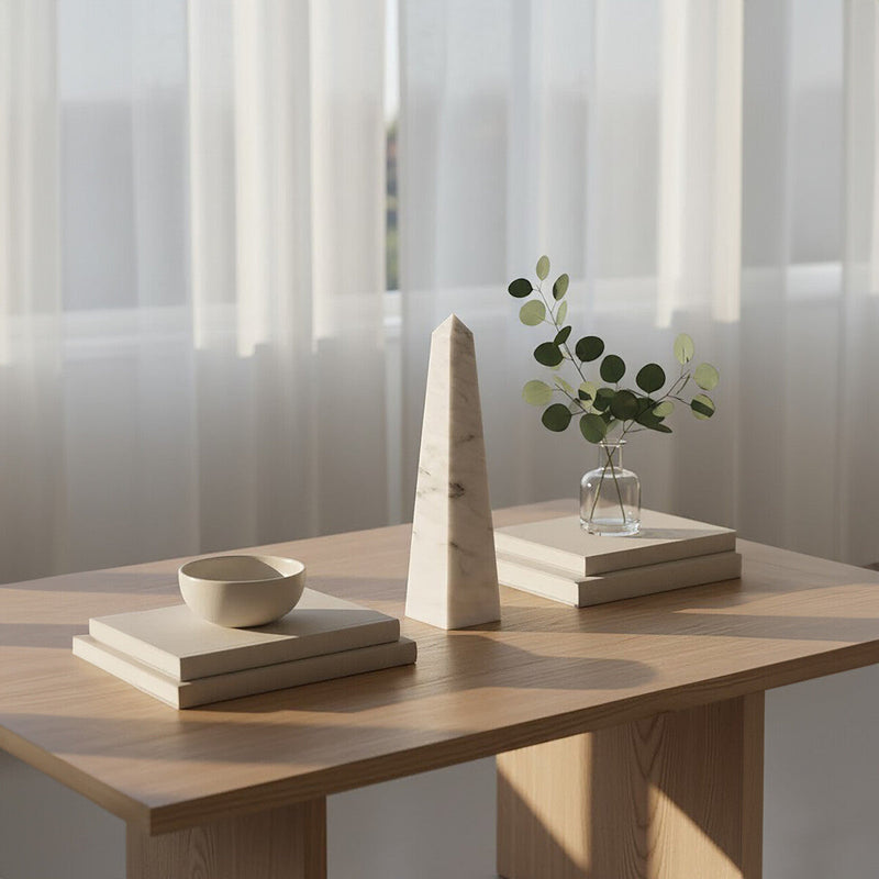 Large White Marble Obelisk | Salmo