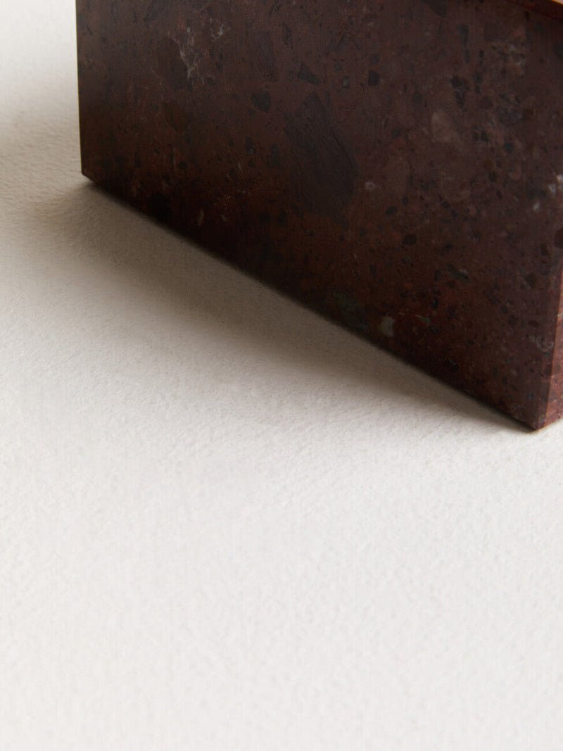 Square Red Marble Bowl | Salmo