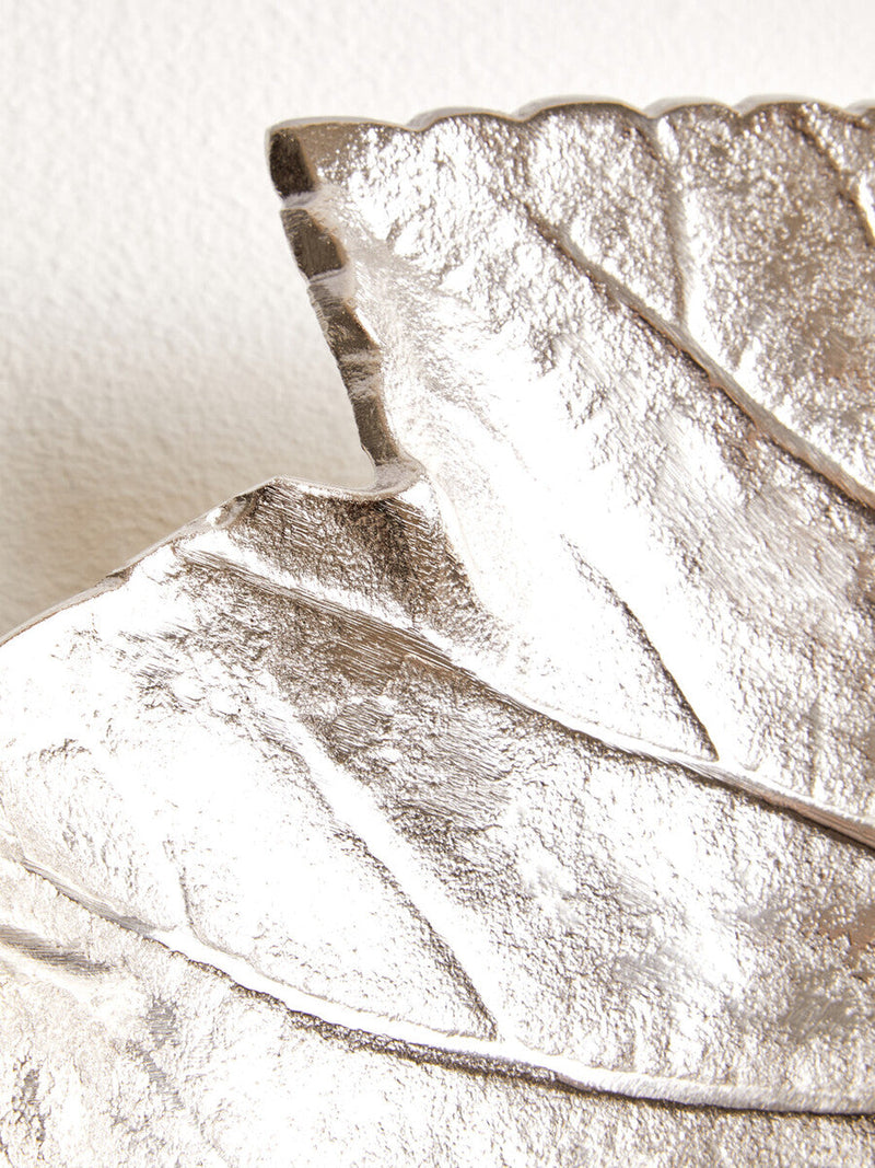 Silver Finish Leaf Dish | Prato
