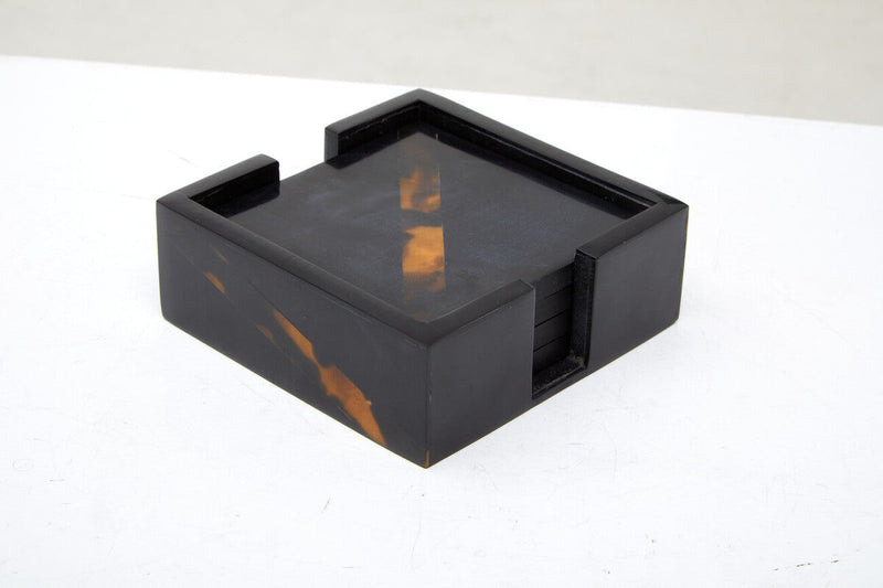 Set of Four Tortoise Shell Coasters | Roma