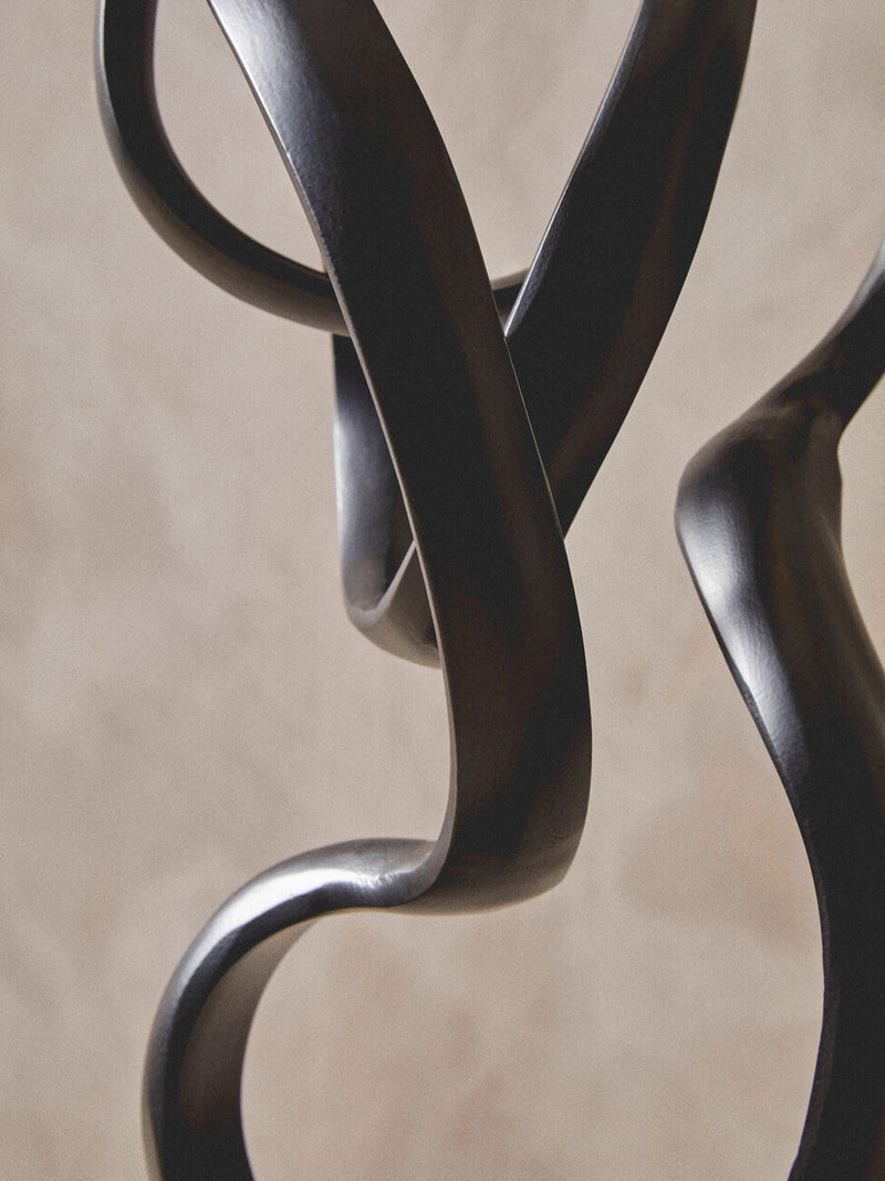 Black Finish Aluminium Knot Sculpture | Mirano