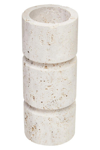 Travertine Small Candle Holder | Tibor