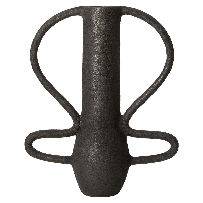 Large Textured Black Vase | Deriva