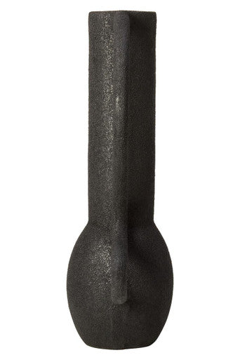 Large Textured Black Vase | Deriva