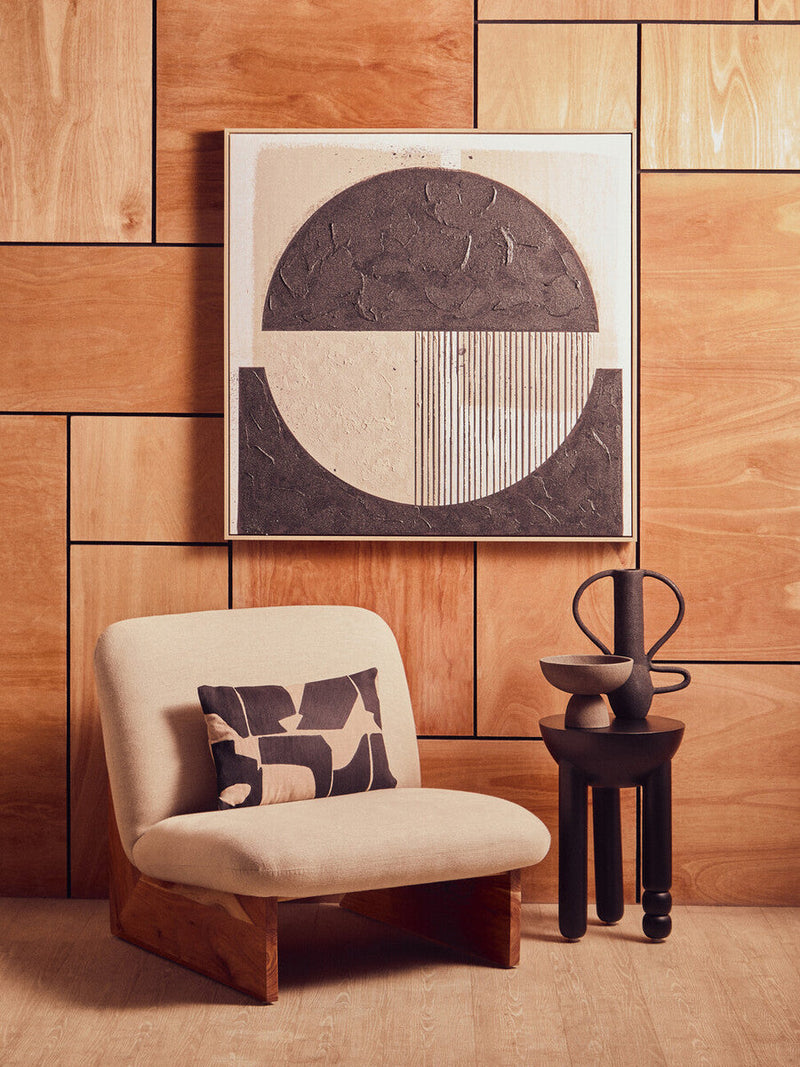 Large Textured Black Vase | Deriva