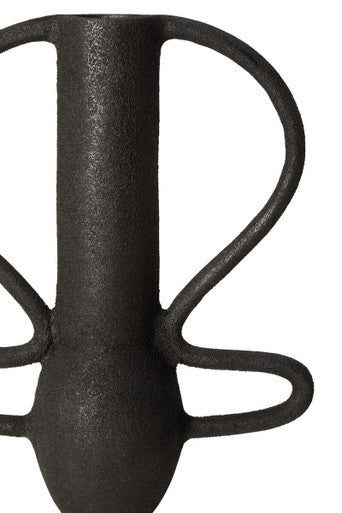 Large Textured Black Vase | Deriva