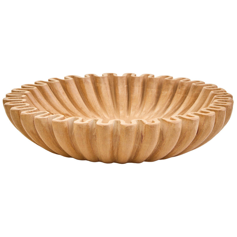 Small Ochre Fluted Marble Bowl | Savio