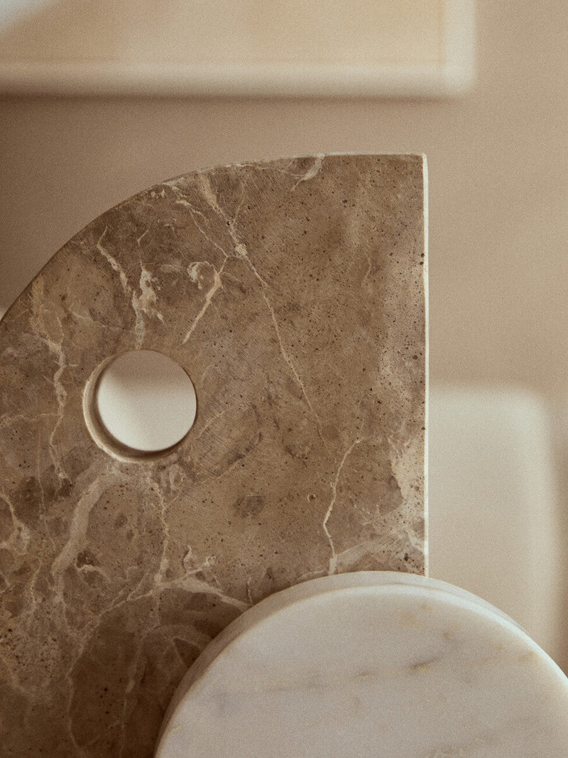 Chocolate and White Marble Sculpture | Santino