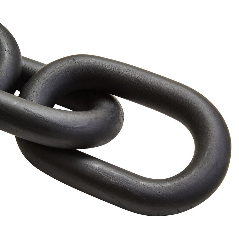 Black Wood 5 Link Table Decor Chain | Cato
