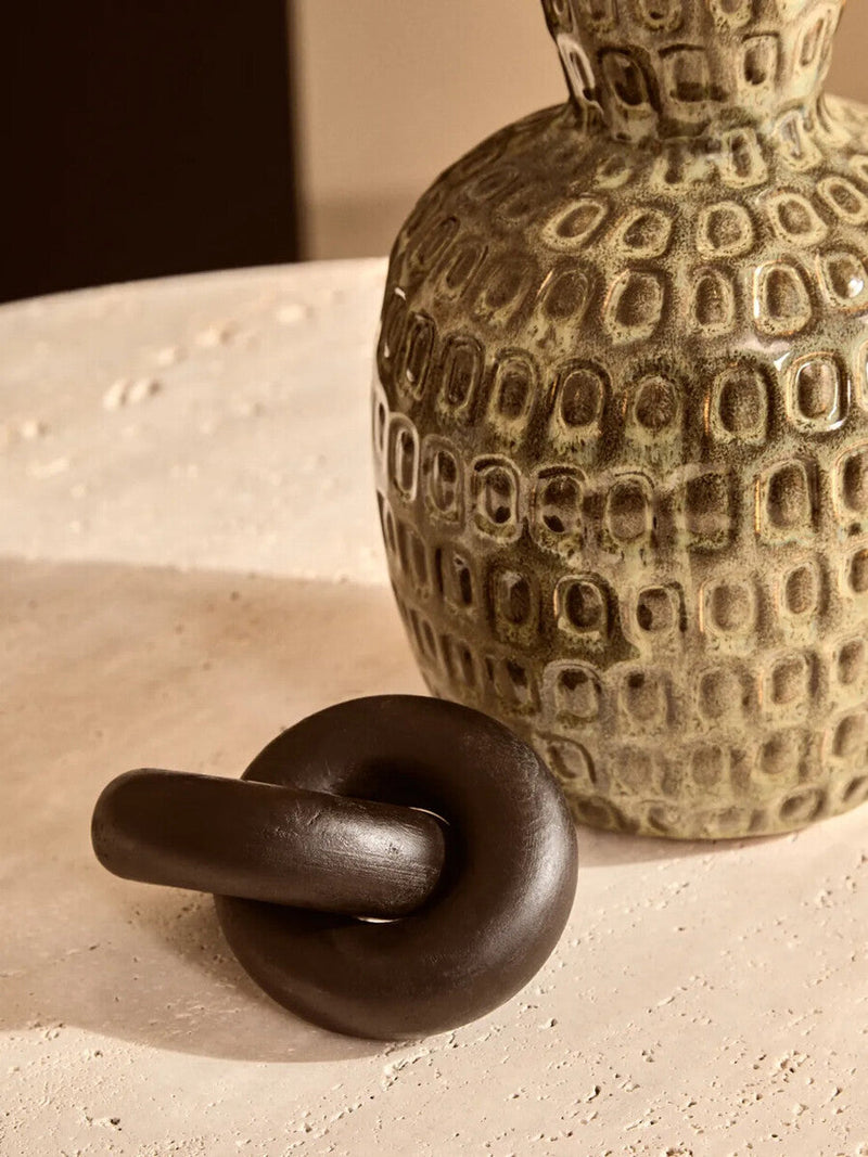 Black Wood Small Knot Decor | Cato
