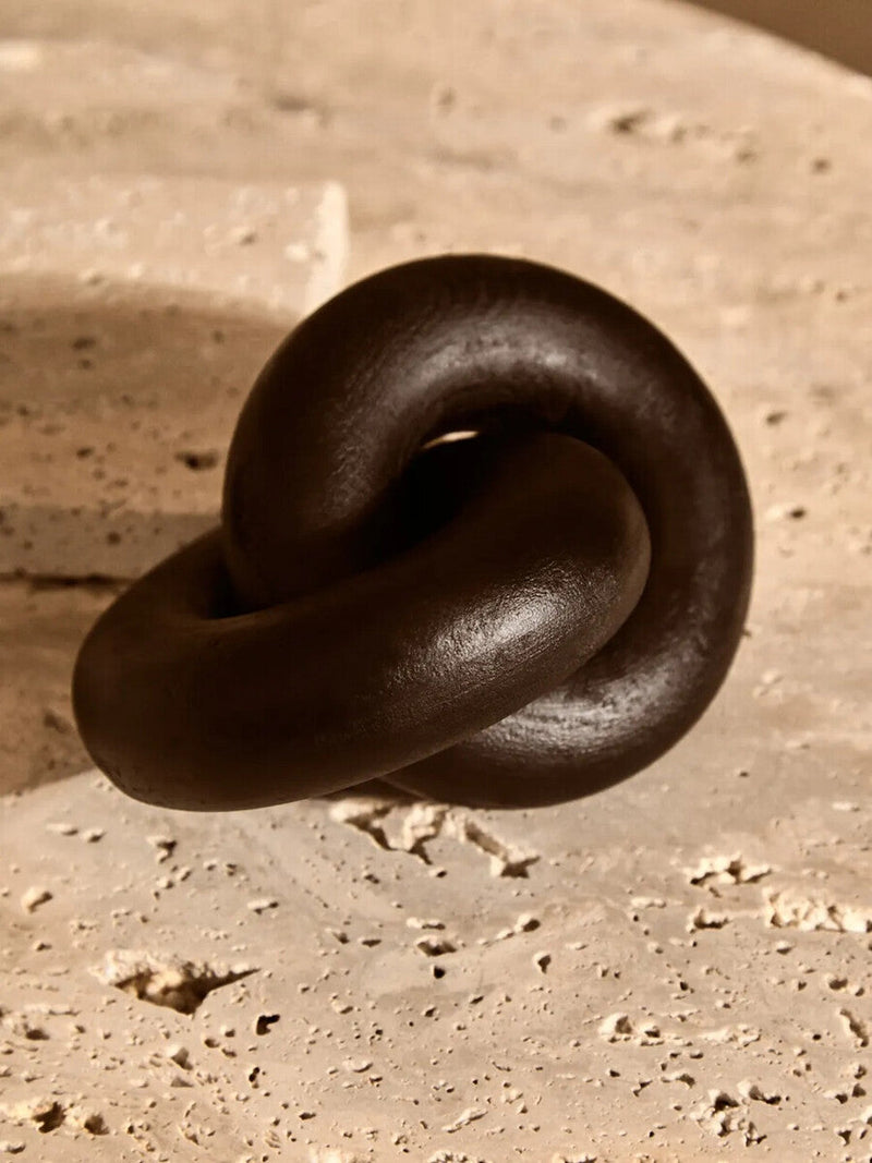 Black Wood Small Knot Decor | Cato