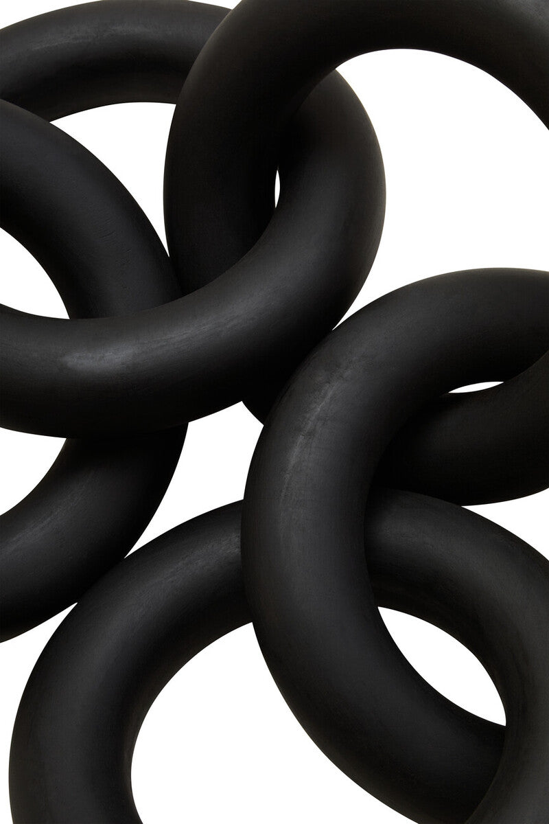Black Wooden 5 Link Floor Decor Chain | Cato