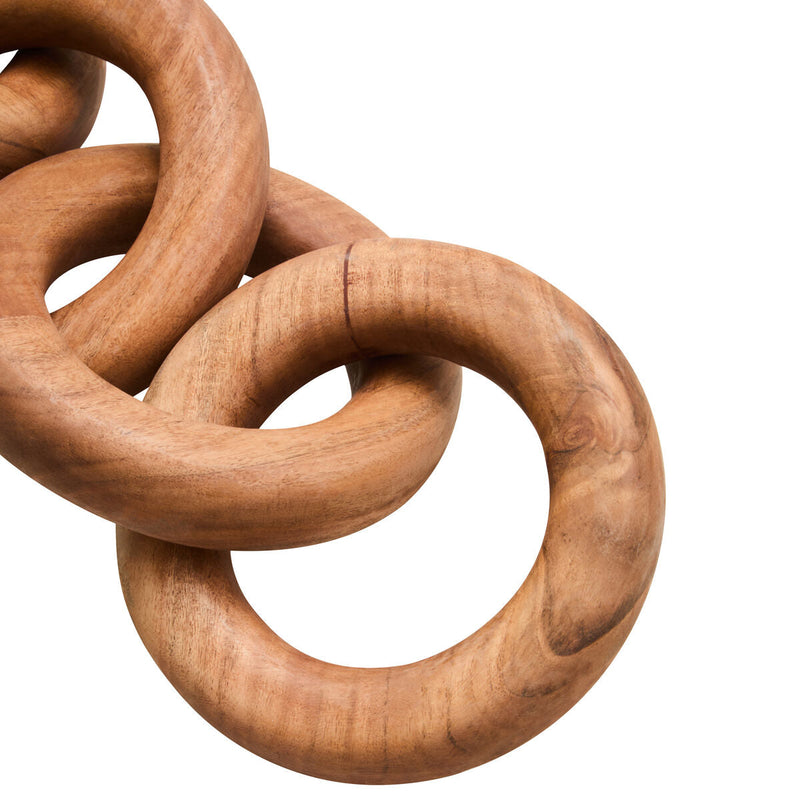 Natural Wooden 5 Link Floor Decor Chain | Cato